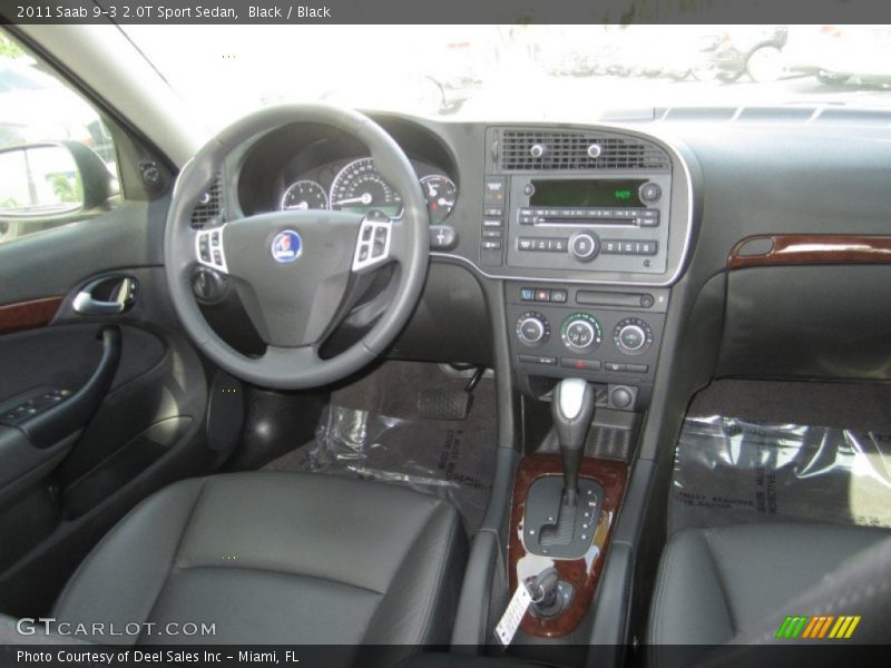 Black / Black 2011 Saab 9-3 2.0T Sport Sedan