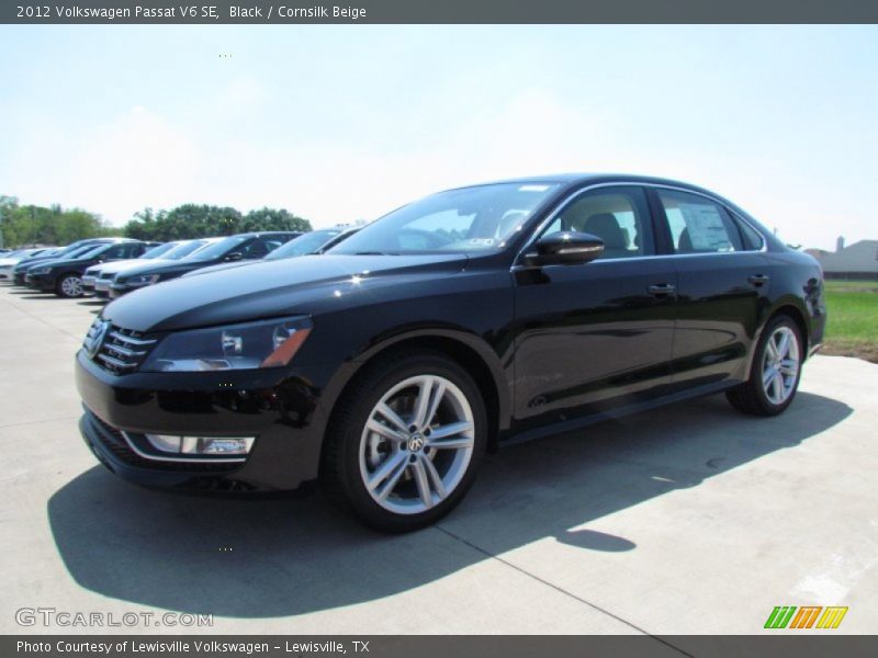 Black / Cornsilk Beige 2012 Volkswagen Passat V6 SE