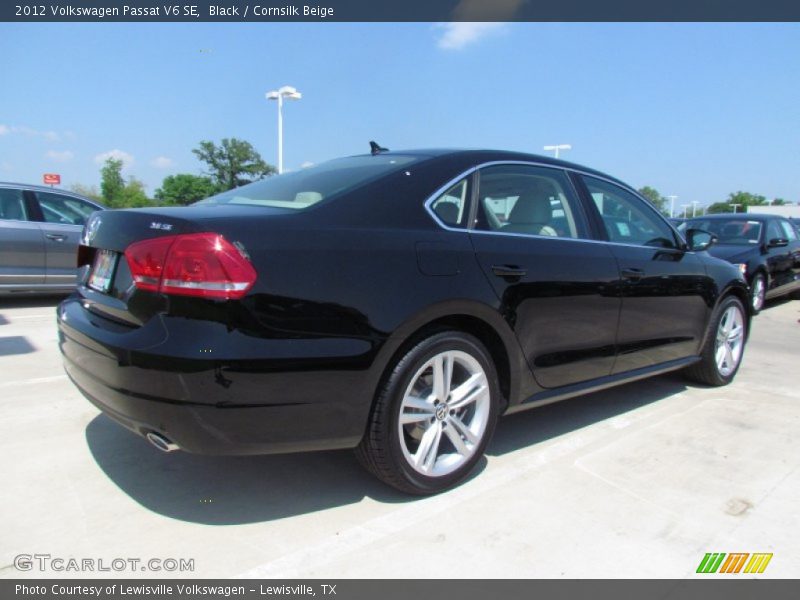 Black / Cornsilk Beige 2012 Volkswagen Passat V6 SE