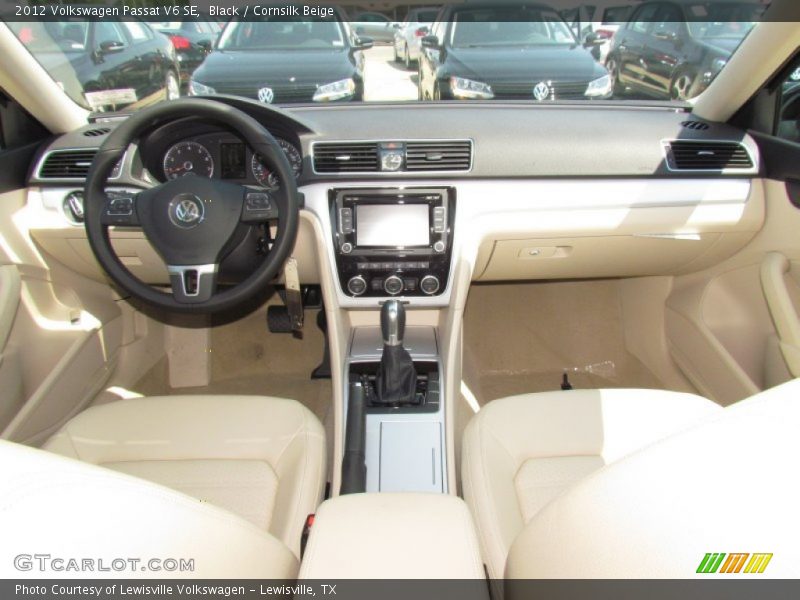 Black / Cornsilk Beige 2012 Volkswagen Passat V6 SE