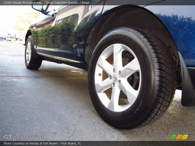 Deep Sapphire Metallic / Beige 2009 Nissan Murano S AWD