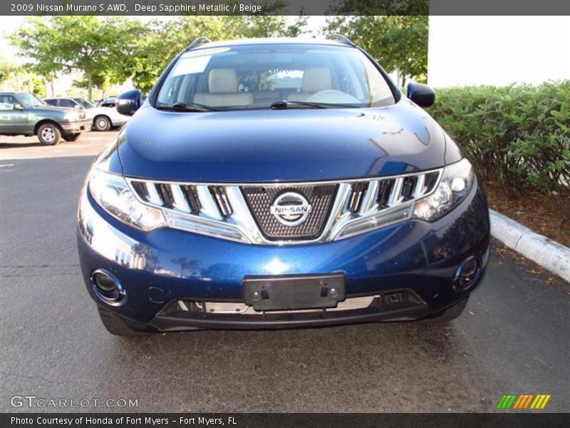 Deep Sapphire Metallic / Beige 2009 Nissan Murano S AWD
