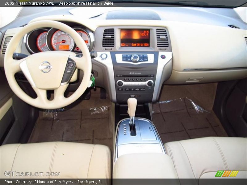 Deep Sapphire Metallic / Beige 2009 Nissan Murano S AWD