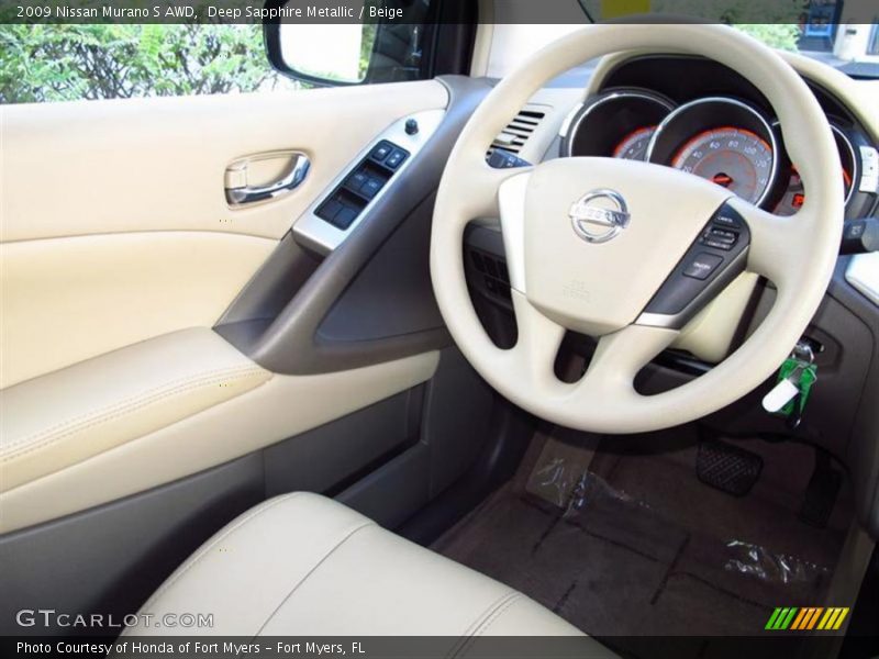 Deep Sapphire Metallic / Beige 2009 Nissan Murano S AWD