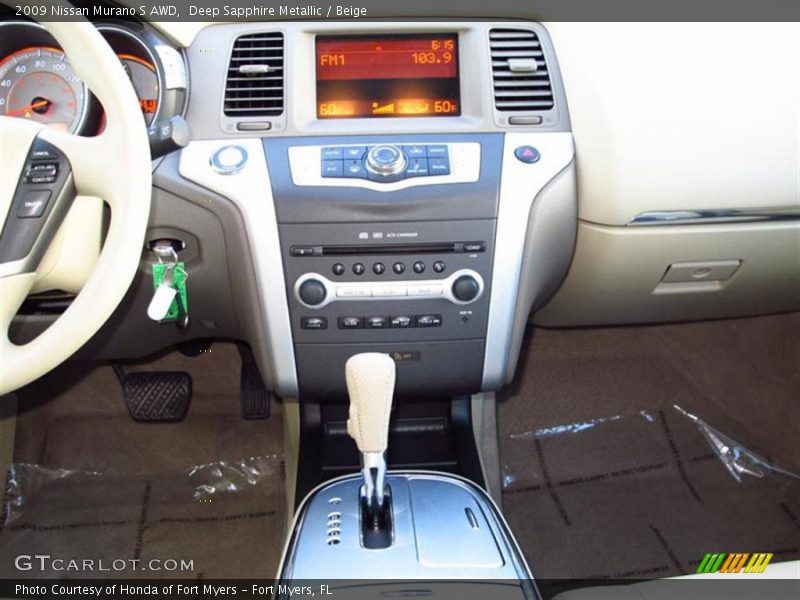 Deep Sapphire Metallic / Beige 2009 Nissan Murano S AWD