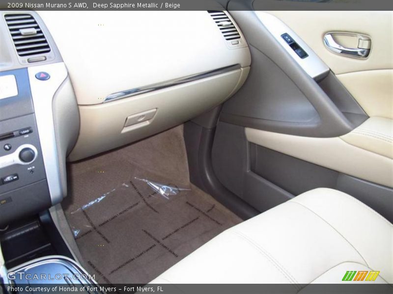 Deep Sapphire Metallic / Beige 2009 Nissan Murano S AWD