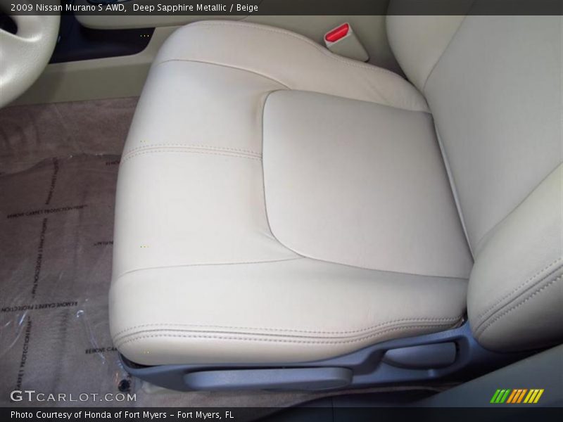 Deep Sapphire Metallic / Beige 2009 Nissan Murano S AWD