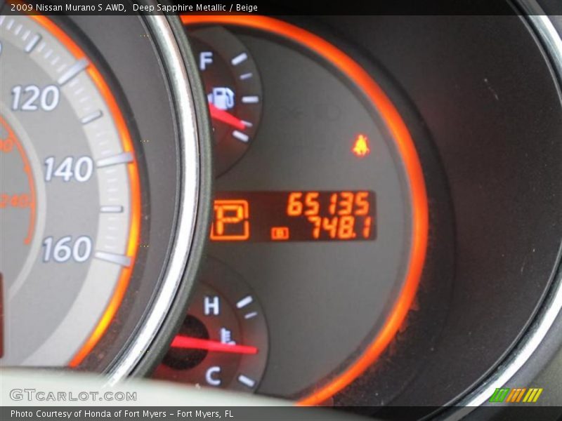 Deep Sapphire Metallic / Beige 2009 Nissan Murano S AWD