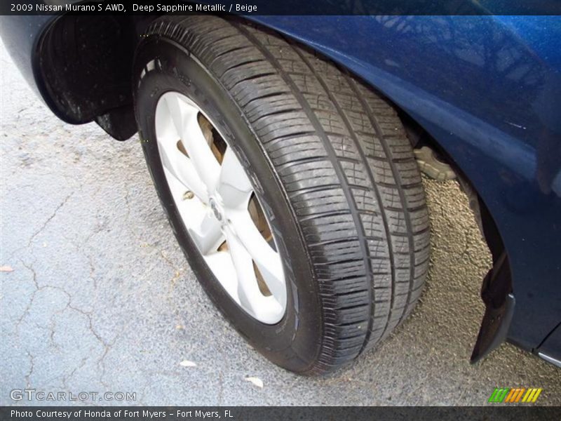 Deep Sapphire Metallic / Beige 2009 Nissan Murano S AWD
