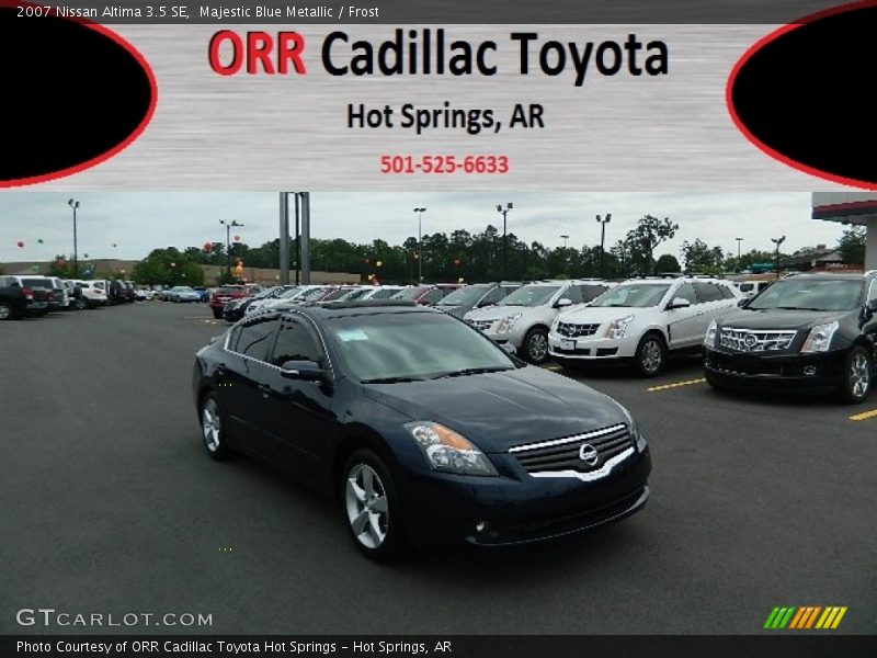 Majestic Blue Metallic / Frost 2007 Nissan Altima 3.5 SE
