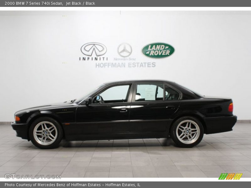 Jet Black / Black 2000 BMW 7 Series 740i Sedan