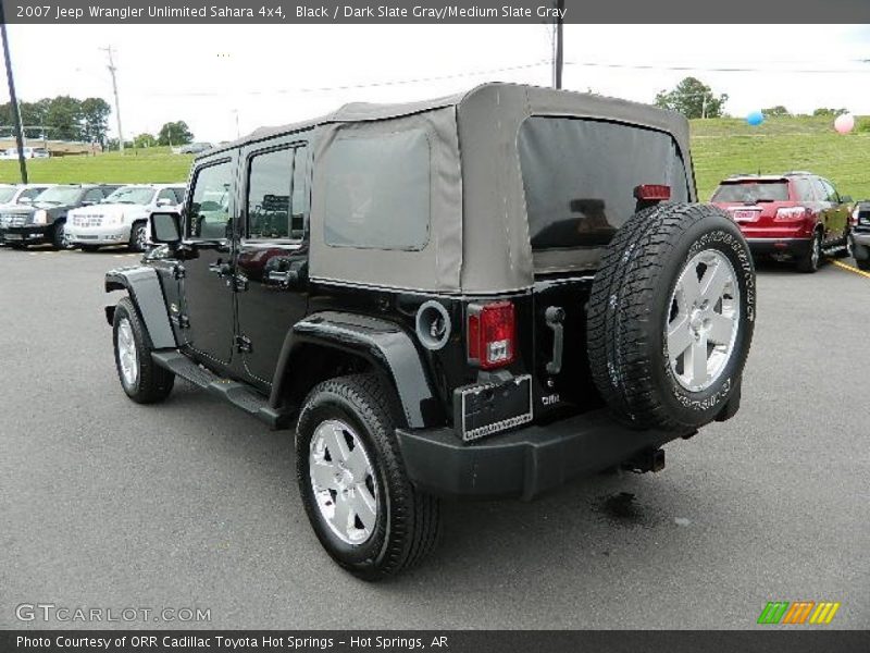 Black / Dark Slate Gray/Medium Slate Gray 2007 Jeep Wrangler Unlimited Sahara 4x4