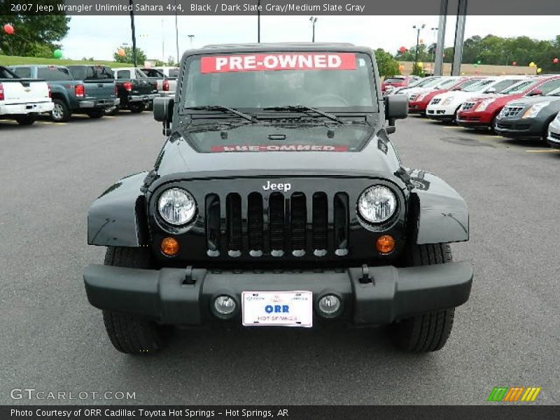 Black / Dark Slate Gray/Medium Slate Gray 2007 Jeep Wrangler Unlimited Sahara 4x4