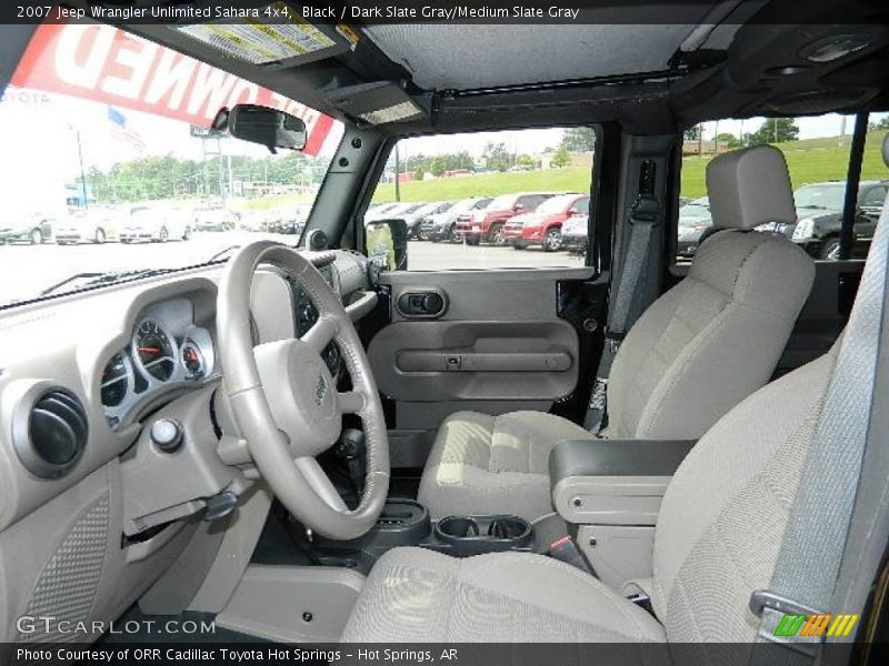 Black / Dark Slate Gray/Medium Slate Gray 2007 Jeep Wrangler Unlimited Sahara 4x4