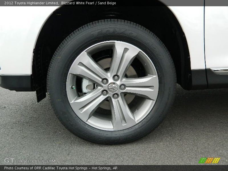 Blizzard White Pearl / Sand Beige 2012 Toyota Highlander Limited