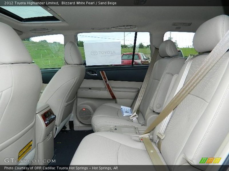 Blizzard White Pearl / Sand Beige 2012 Toyota Highlander Limited