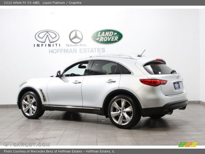 Liquid Platinum / Graphite 2010 Infiniti FX 50 AWD