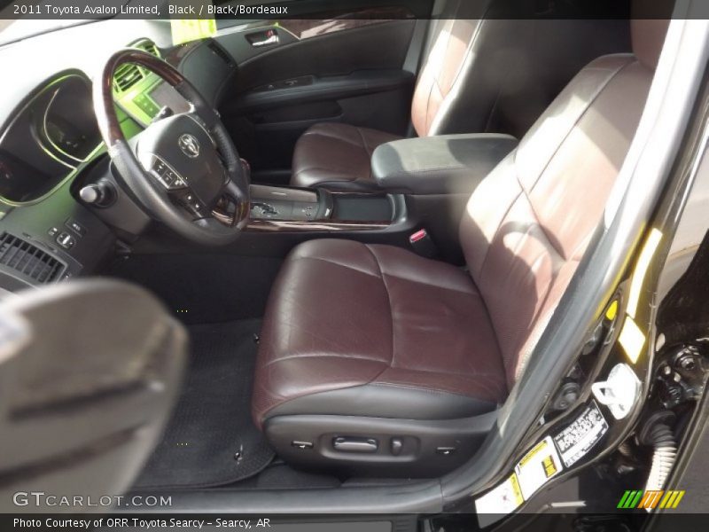 Black / Black/Bordeaux 2011 Toyota Avalon Limited