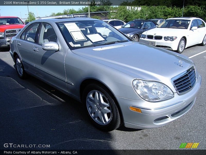 Brilliant Silver Metallic / Ash 2006 Mercedes-Benz S 350 Sedan