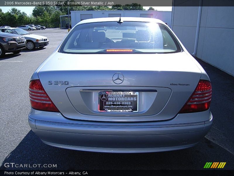 Brilliant Silver Metallic / Ash 2006 Mercedes-Benz S 350 Sedan