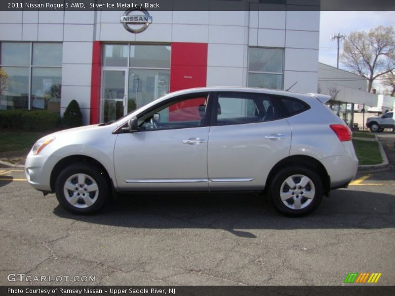Silver Ice Metallic / Black 2011 Nissan Rogue S AWD
