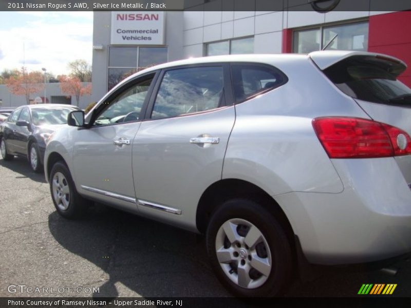 Silver Ice Metallic / Black 2011 Nissan Rogue S AWD