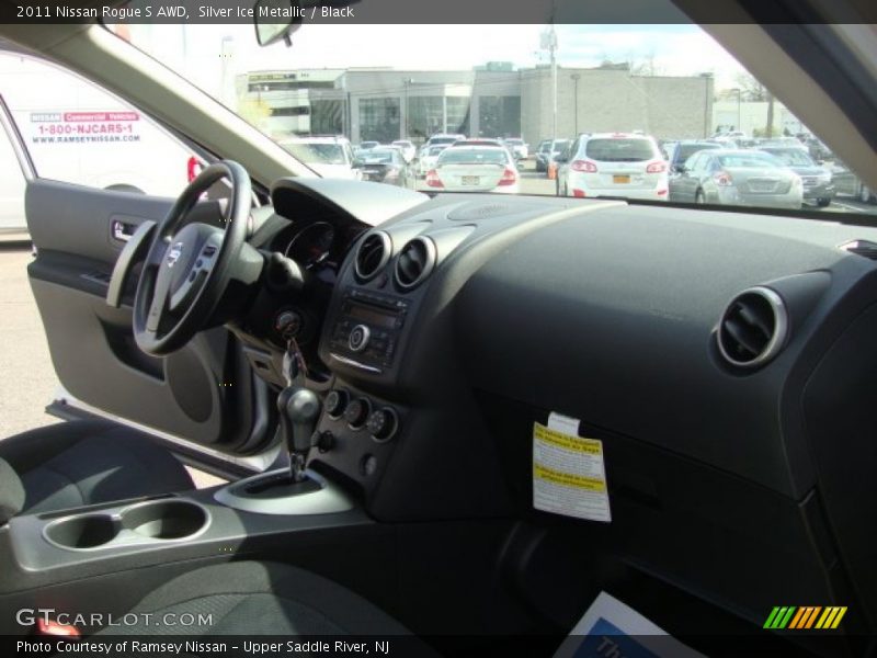 Silver Ice Metallic / Black 2011 Nissan Rogue S AWD