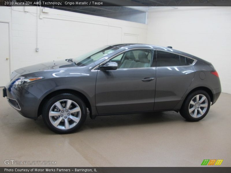 Grigio Metallic / Taupe 2010 Acura ZDX AWD Technology