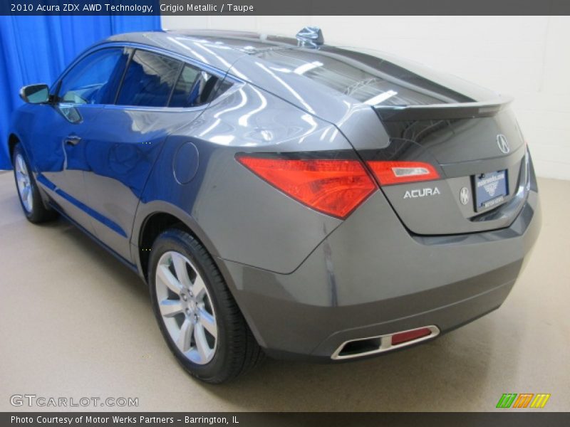Grigio Metallic / Taupe 2010 Acura ZDX AWD Technology