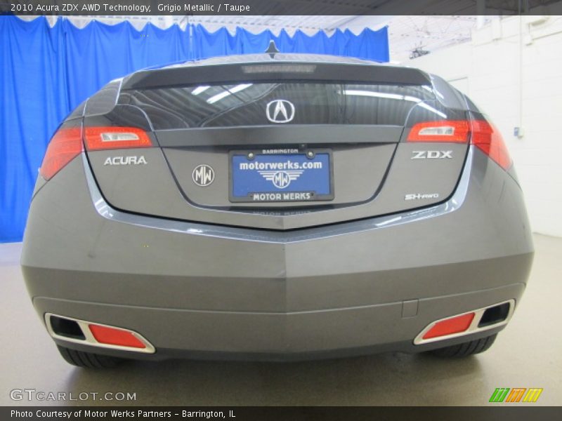 Grigio Metallic / Taupe 2010 Acura ZDX AWD Technology