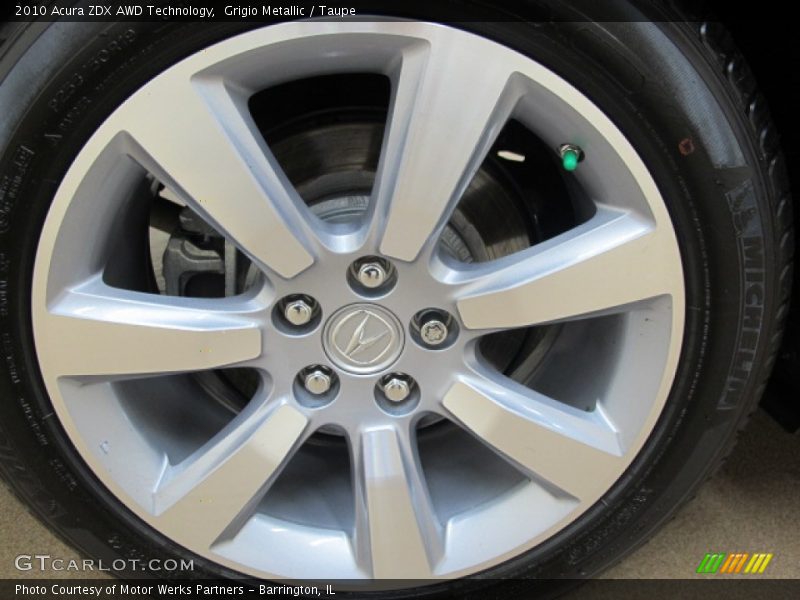 Grigio Metallic / Taupe 2010 Acura ZDX AWD Technology