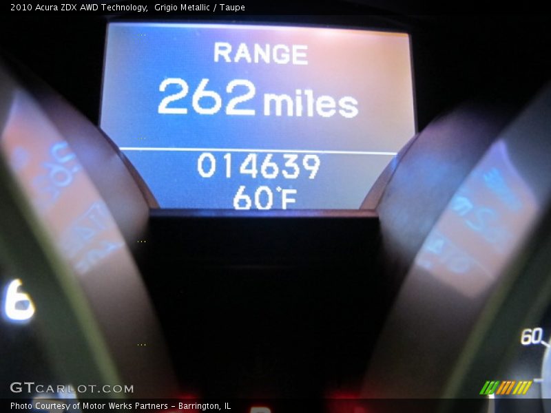 Grigio Metallic / Taupe 2010 Acura ZDX AWD Technology
