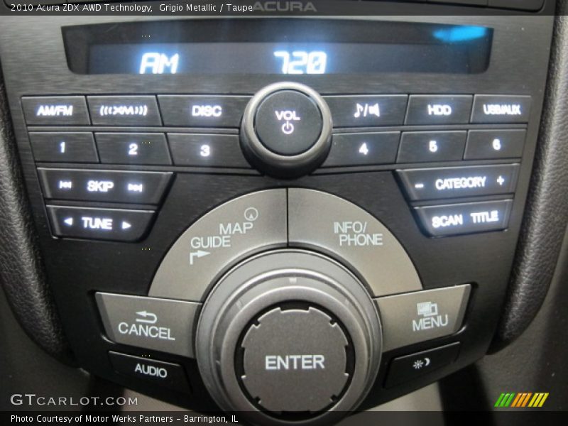 Grigio Metallic / Taupe 2010 Acura ZDX AWD Technology