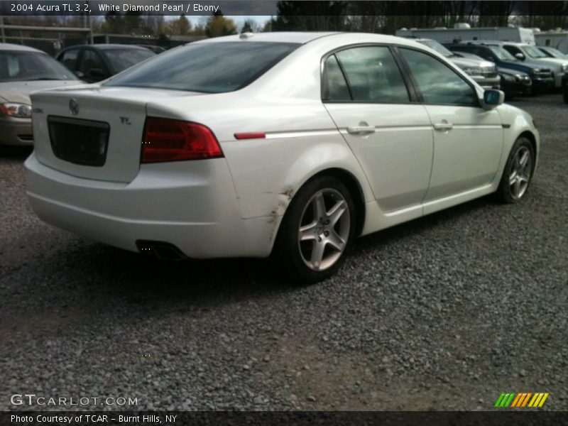 White Diamond Pearl / Ebony 2004 Acura TL 3.2