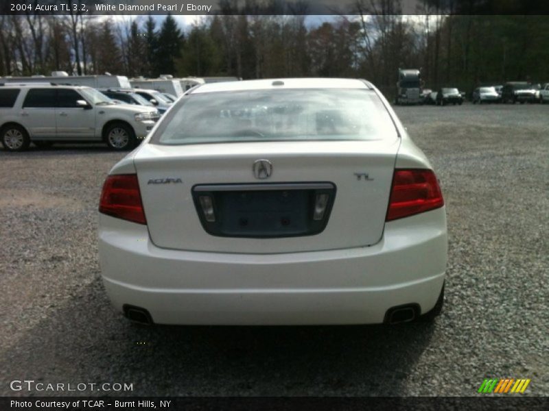 White Diamond Pearl / Ebony 2004 Acura TL 3.2