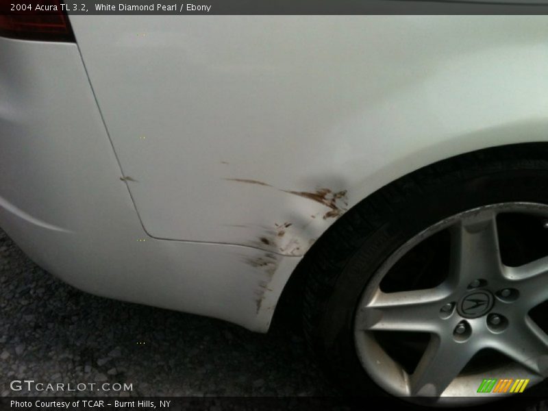 White Diamond Pearl / Ebony 2004 Acura TL 3.2