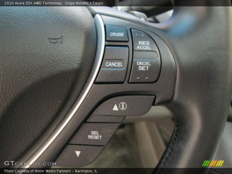 Grigio Metallic / Taupe 2010 Acura ZDX AWD Technology