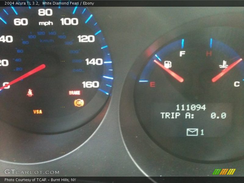 White Diamond Pearl / Ebony 2004 Acura TL 3.2