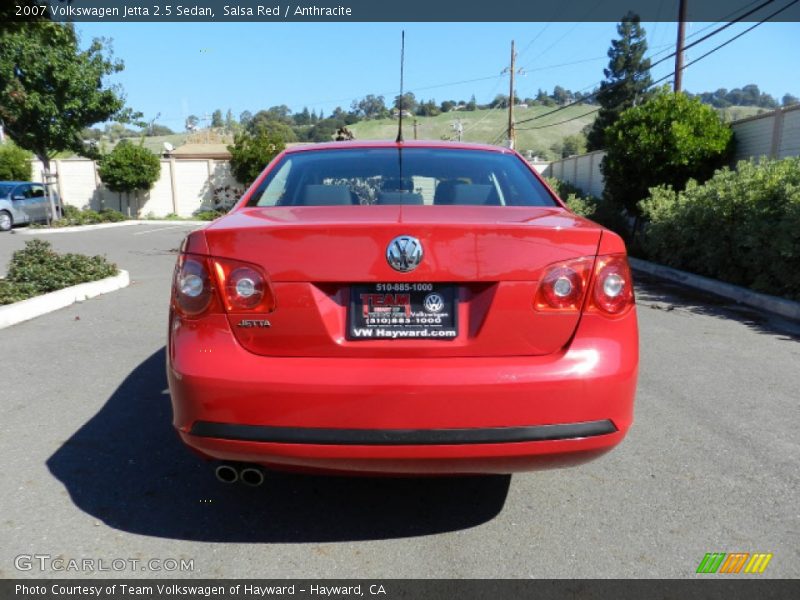 Salsa Red / Anthracite 2007 Volkswagen Jetta 2.5 Sedan