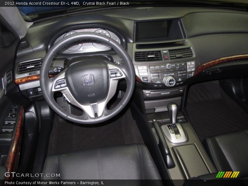 Crystal Black Pearl / Black 2012 Honda Accord Crosstour EX-L 4WD