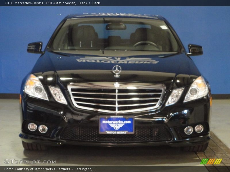 Black / Black 2010 Mercedes-Benz E 350 4Matic Sedan