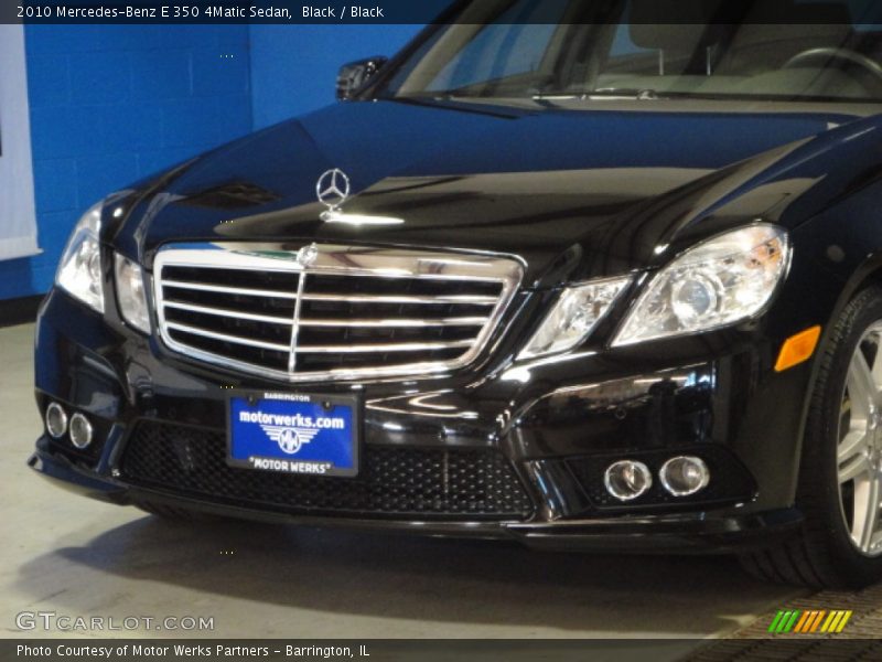 Black / Black 2010 Mercedes-Benz E 350 4Matic Sedan