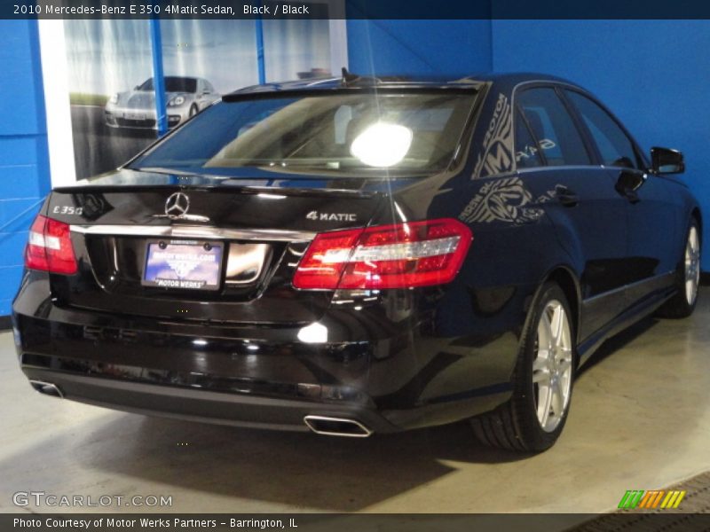 Black / Black 2010 Mercedes-Benz E 350 4Matic Sedan