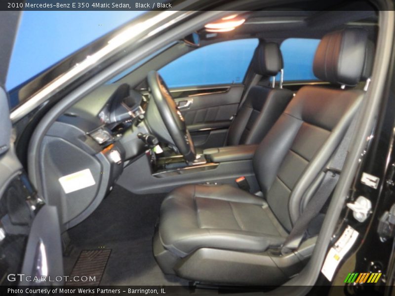 Black / Black 2010 Mercedes-Benz E 350 4Matic Sedan