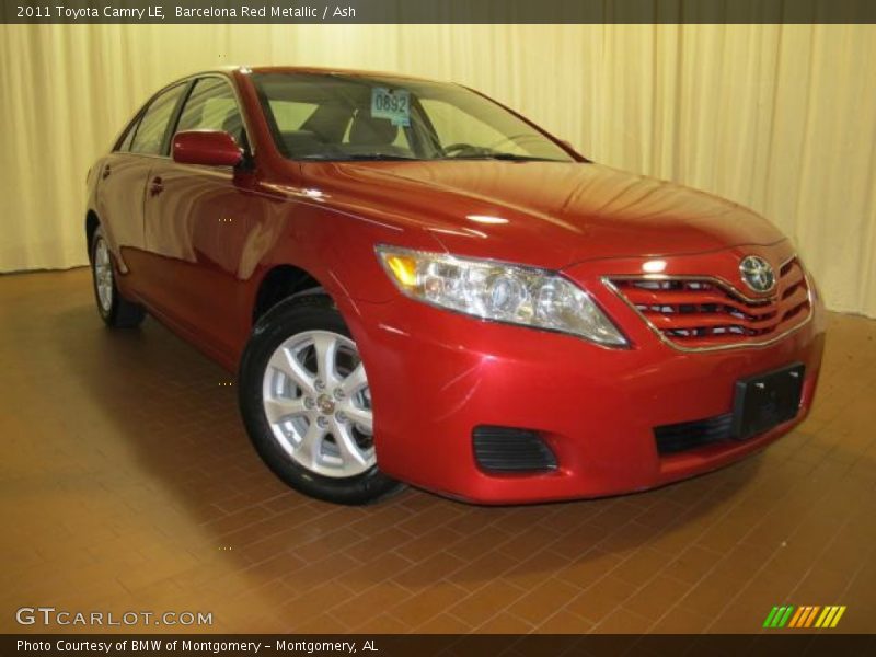 Barcelona Red Metallic / Ash 2011 Toyota Camry LE