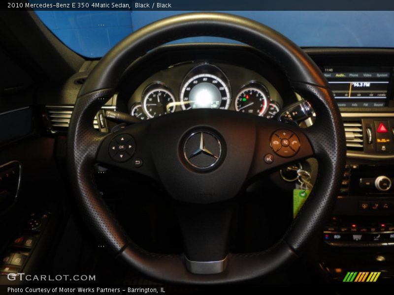 Black / Black 2010 Mercedes-Benz E 350 4Matic Sedan