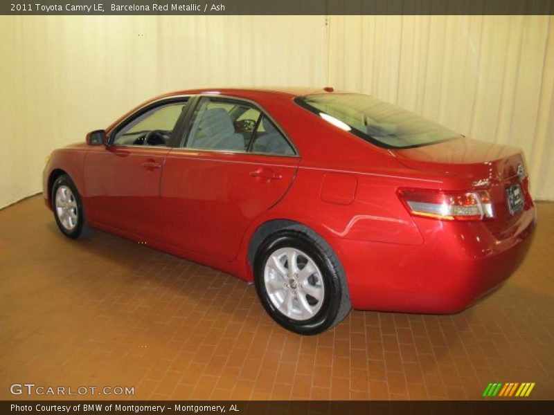 Barcelona Red Metallic / Ash 2011 Toyota Camry LE