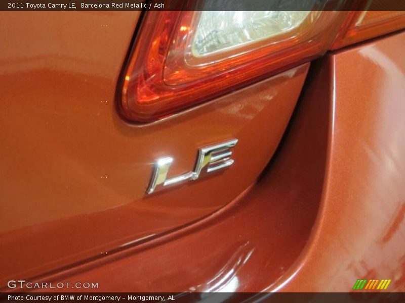 Barcelona Red Metallic / Ash 2011 Toyota Camry LE