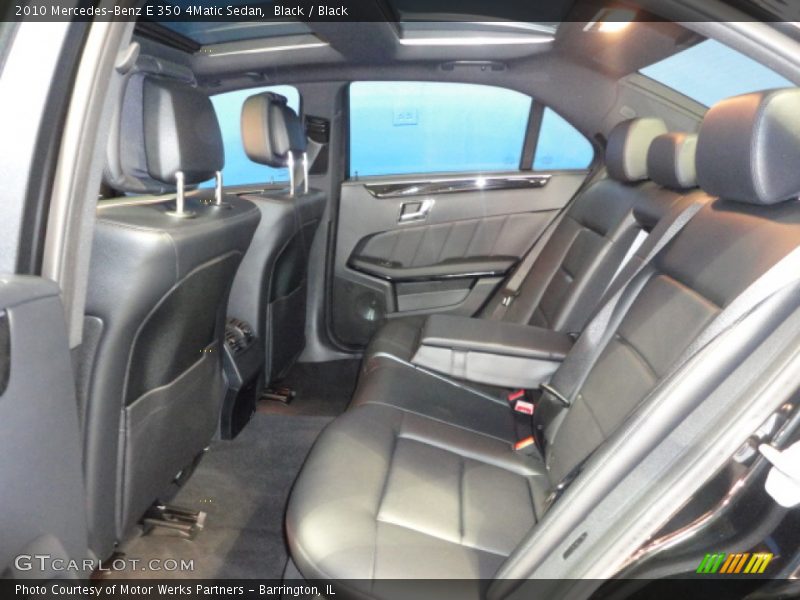 Black / Black 2010 Mercedes-Benz E 350 4Matic Sedan