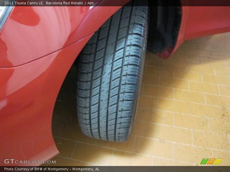 Barcelona Red Metallic / Ash 2011 Toyota Camry LE